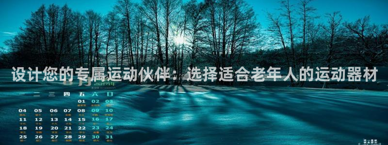 征途国际：设计您的专属运动伙伴：选择适合老年人的运动器材