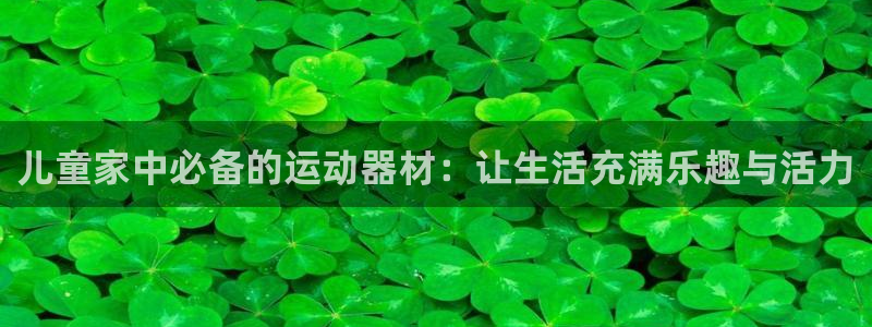 征途国际娱乐首页官网下载：儿童家中必备的运动器材：让生活充满
